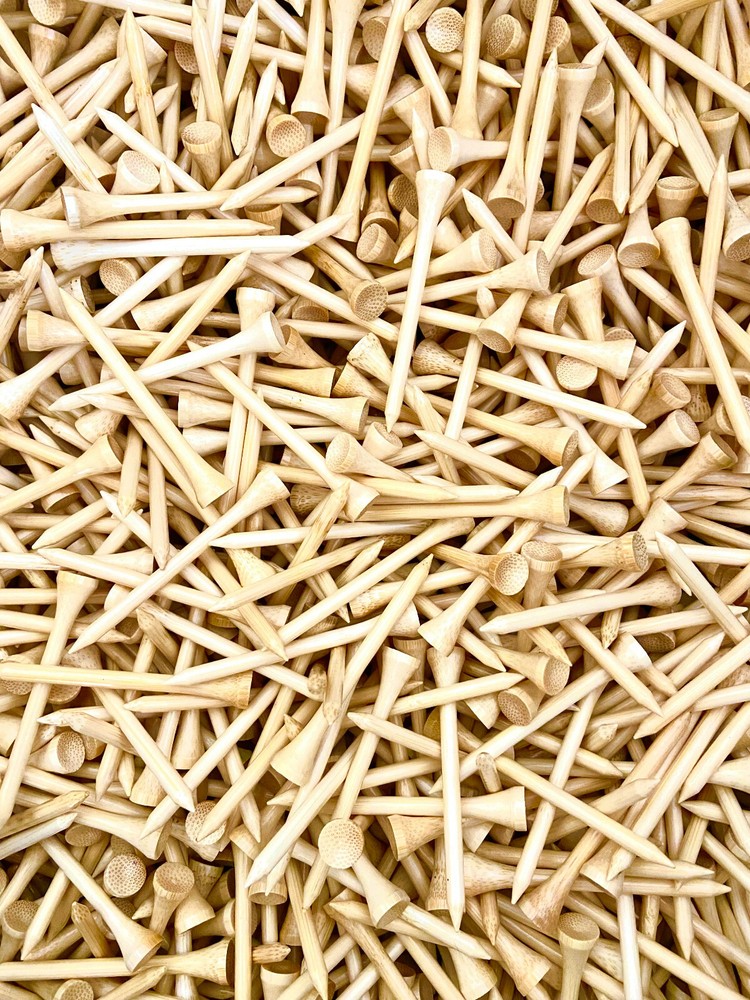 2.75" Long Premium Bamboo Golf Tees (Choose Color & Quantity)