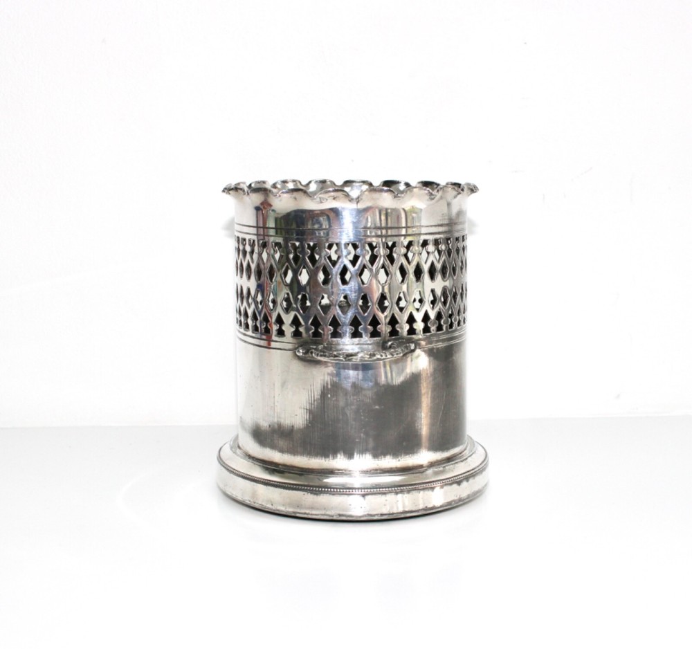 Walker & Hall Silver Plated Bottle Sleeve, Coaster