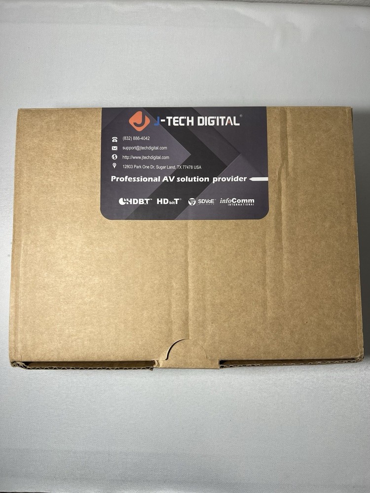 J-Tech Digital JTD-P8 AV Control Panel Wall Plate with RS232 and IR Control