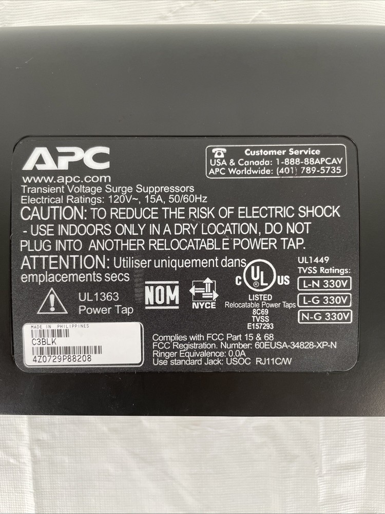 APC C3BLK Noise Filtering Surge Protector - Test - Read
