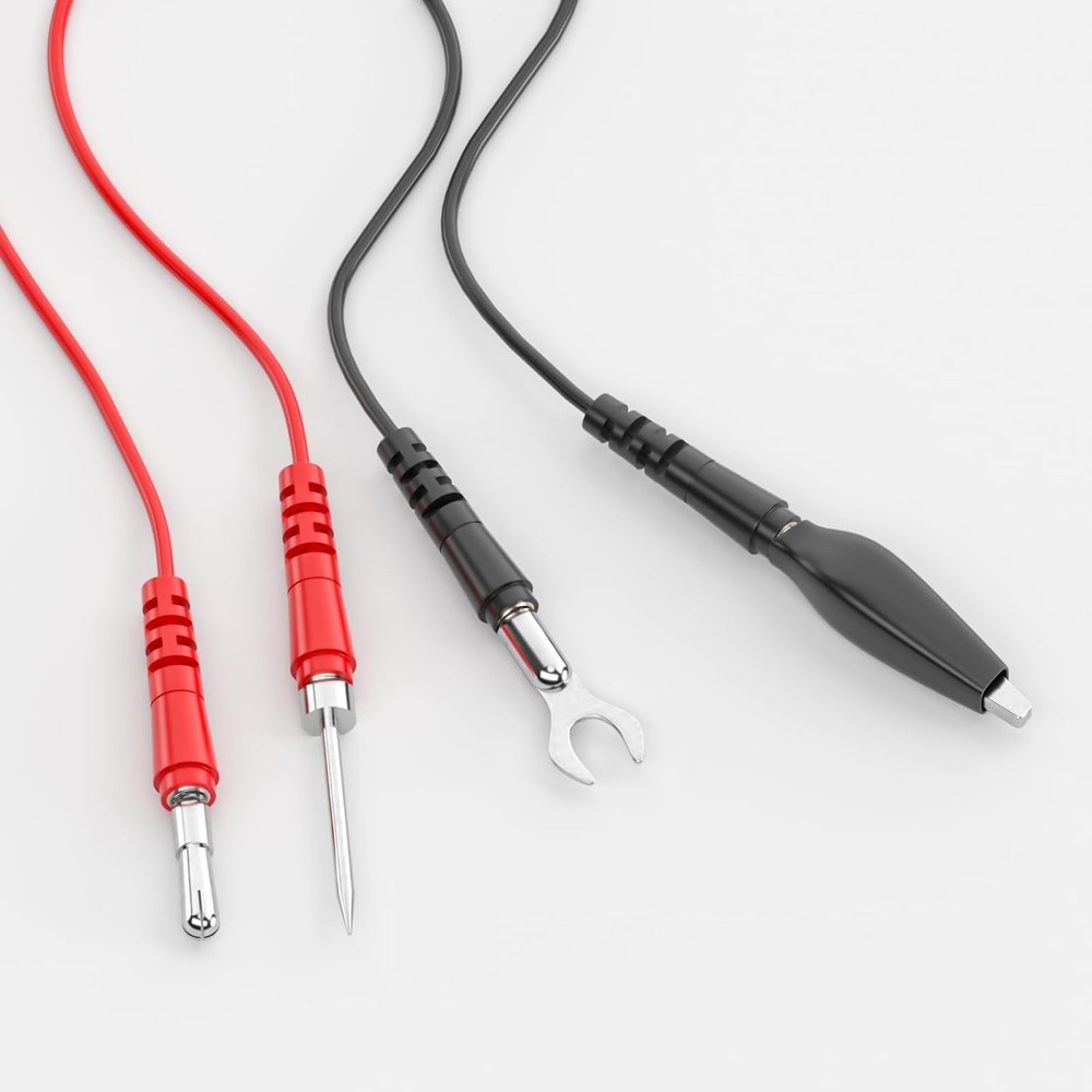 Goupchn 16PCS Multimeter Test Leads Kit Replacement Black, Red, silver