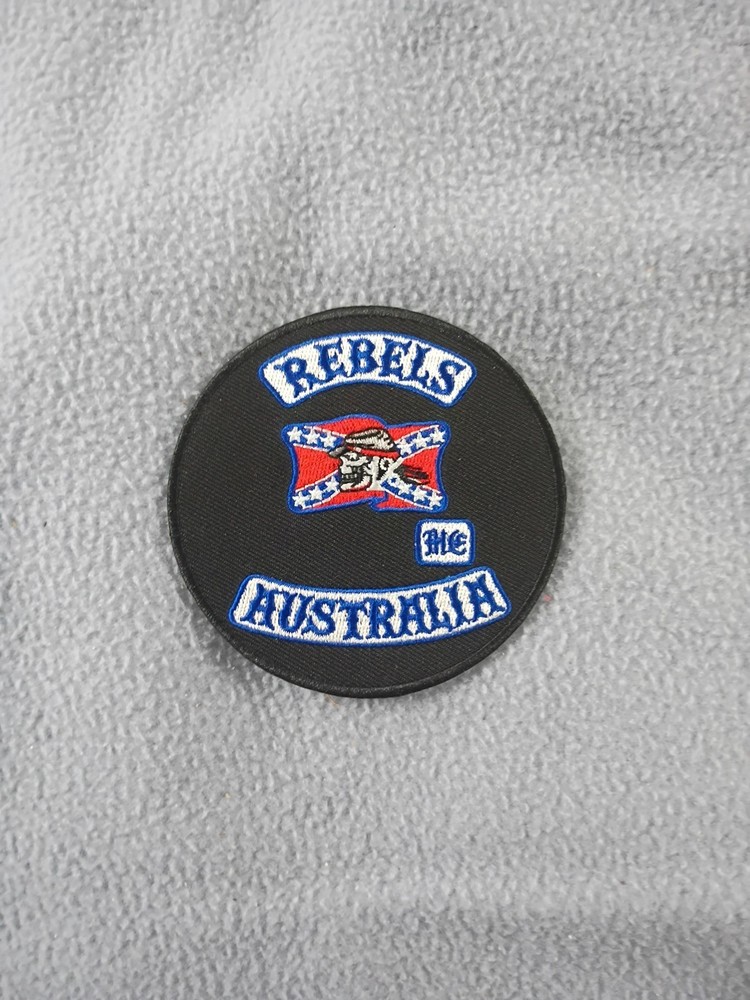 Rebels Australia M C 3.5"  PATCH Iron-on
