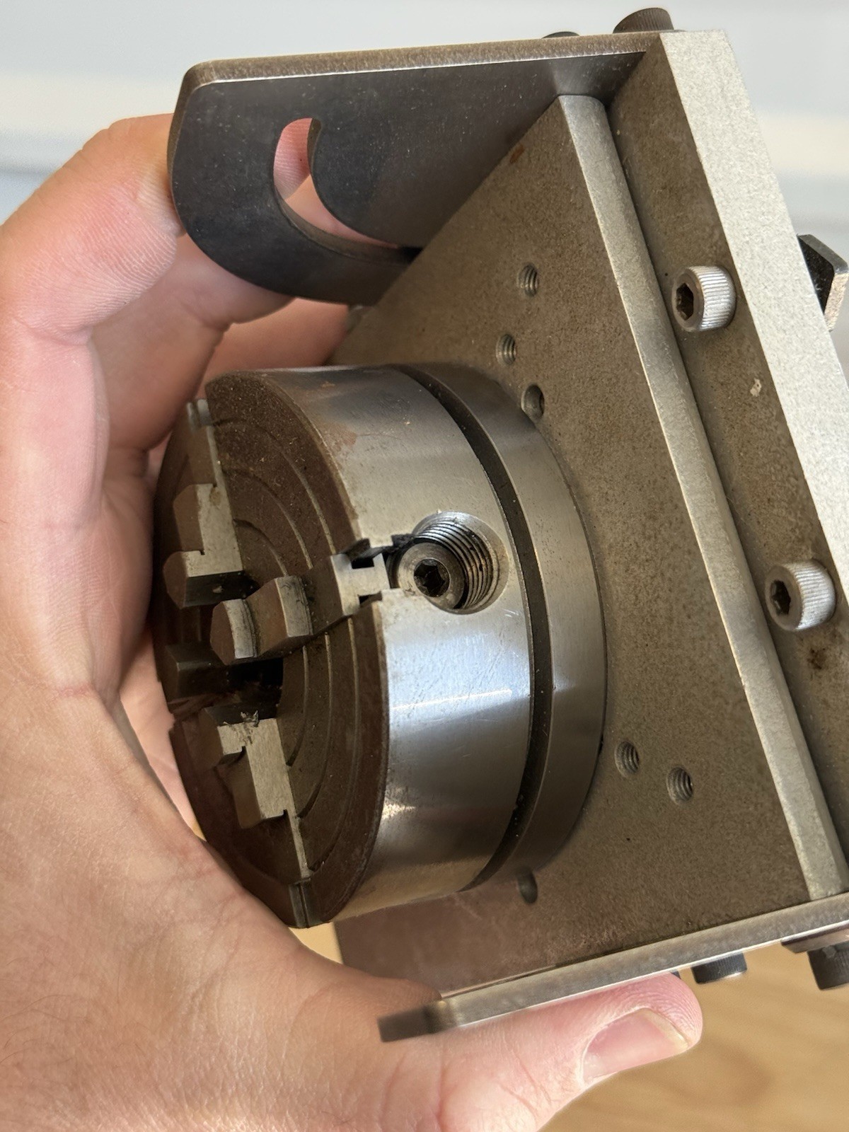 Sherline 3750 Tilting Angle Table Sine Plate for Milling Vise With 4 Jaw Chuck