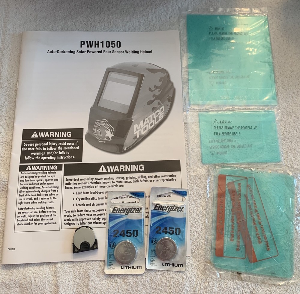 Matco Tools Auto Darkening Solar Powered Four Sensor Welding Helmet