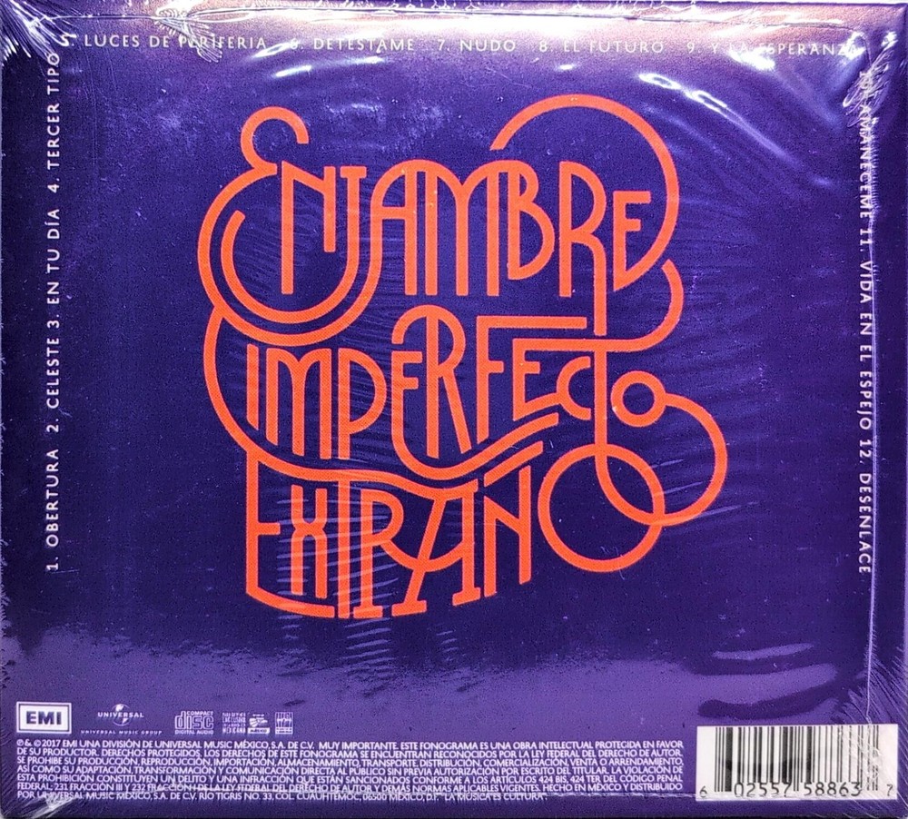 Enjambre – Imperfecto Extraño (2017, CD)