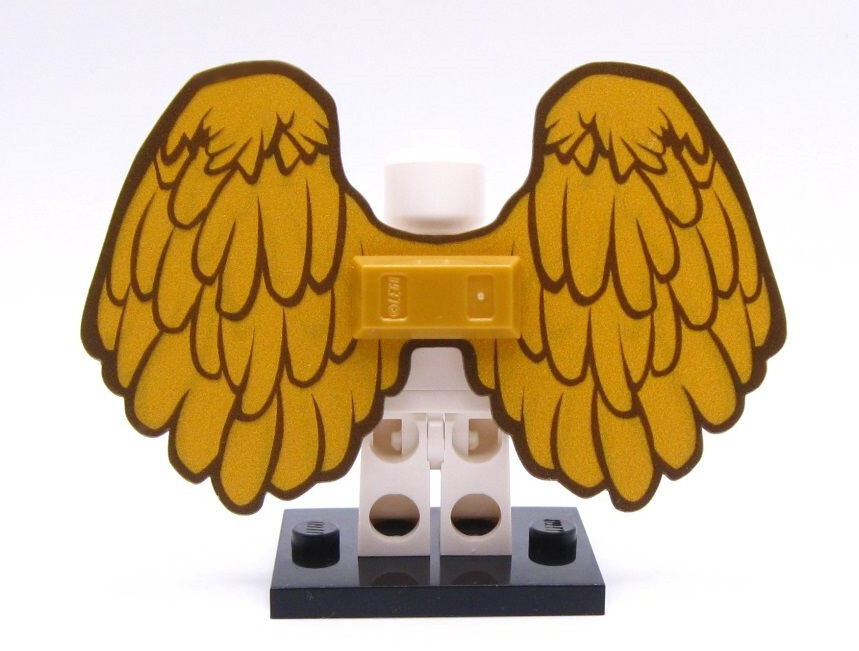 Custom cut: UV printed WINGS : Includes LEGO® Neck bracket & tile for attachment