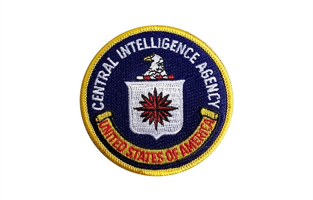 FABULOUS CIA "CENTRAL INTELLIGENCE AGENCY" EMBROIDERED IRON-ON PATCH...