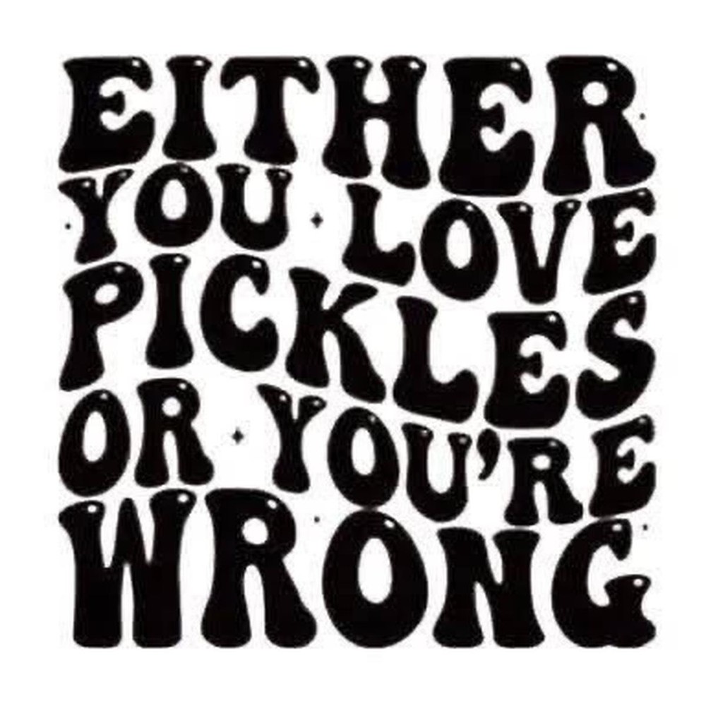 Handmade Coaster: Love Pickles or Be Wrong—No Middle Ground