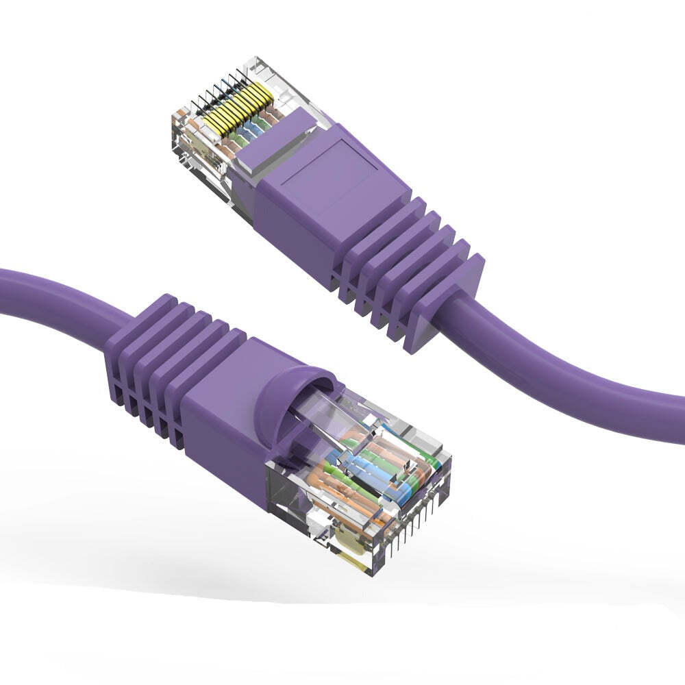 30Ft CAT6 UTP Ethernet Network Booted Cable Purple