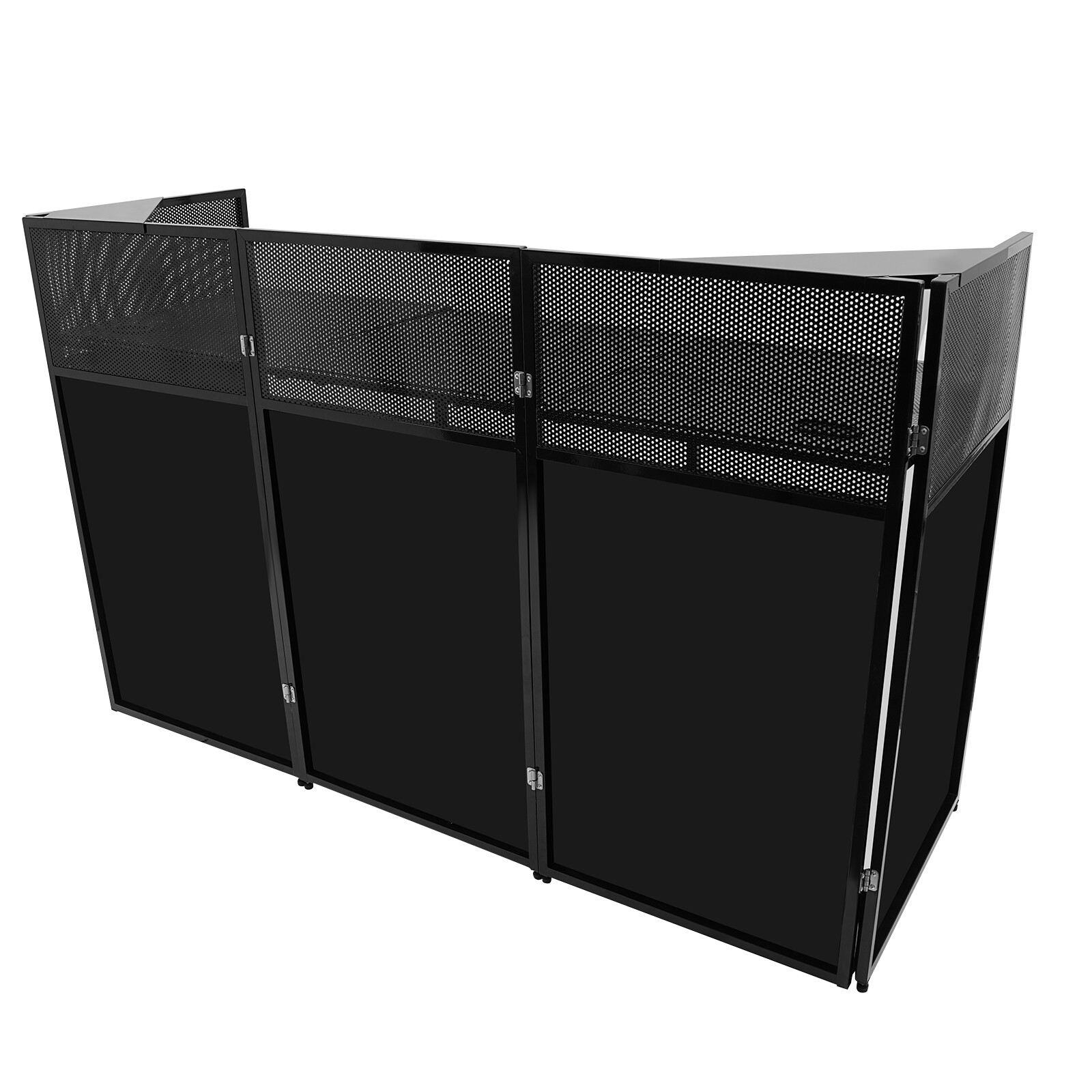 Modern DJ Booth Table Foldable DJ Stand Black DJ Booth Stand With Carrying Bag