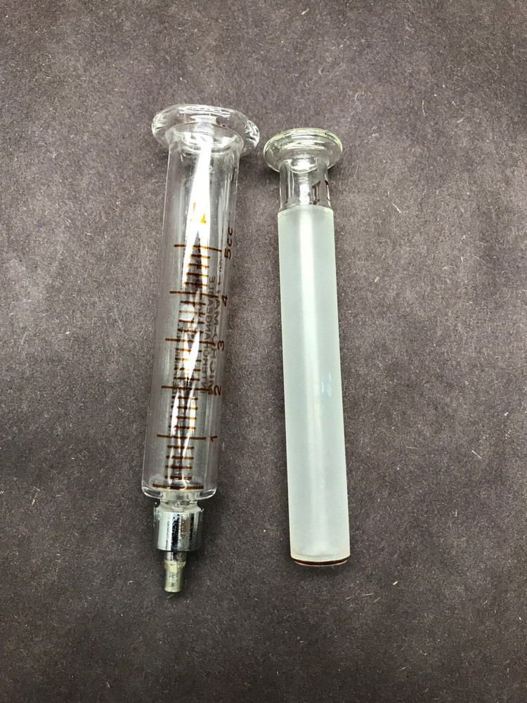 POPPER Micro-Mate Interchangeable 5cc Glass Graduated Slip Tip Syringe