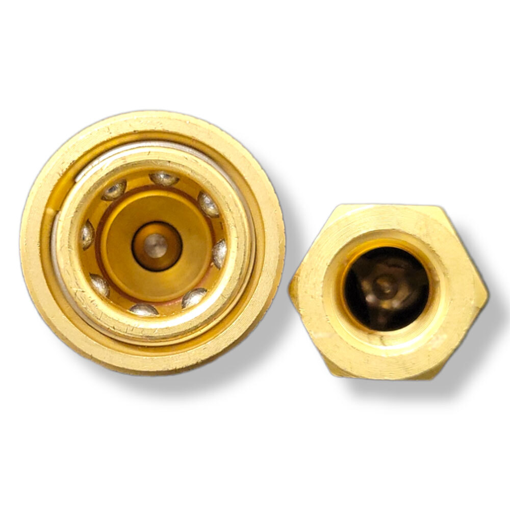 2PC 1/4" Brass Quick Disconnect Coupler Carpet Cleaning Extractor for Wands Hose