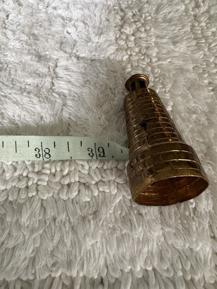 Antique Brass Lighthouse Tape Measure
