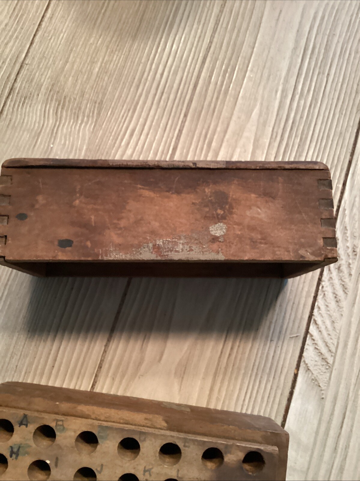 VTG Box Of Machinists Steel Letters. Set Of 28