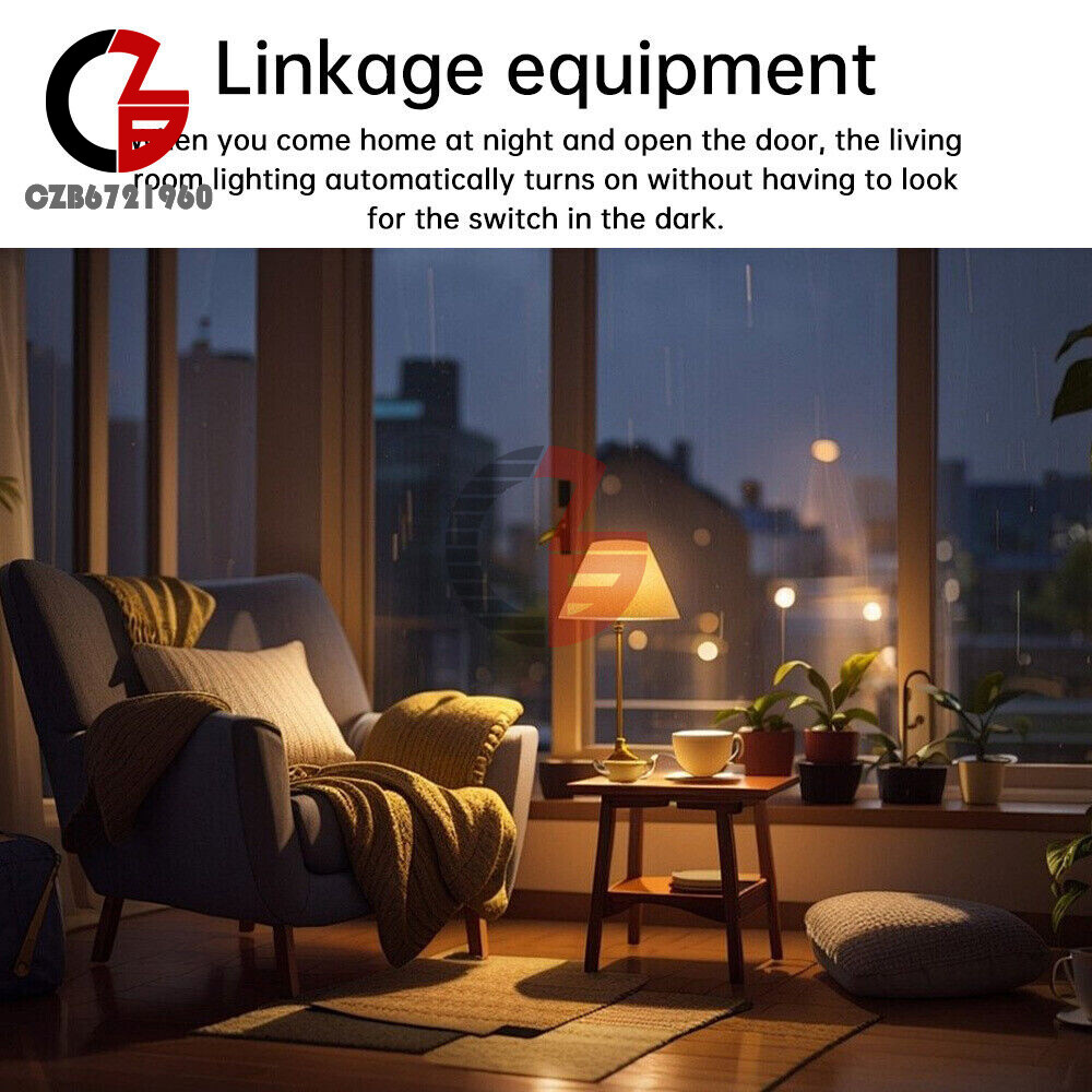 TUYA Wireless WIFI ZigBee Home Security Door Sensor App Control Notification 3V