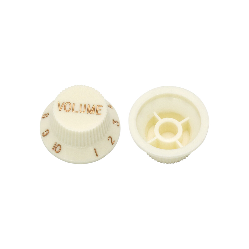 Guitar Speed Knobs 1 Volume 2 Tone Control Knobs for Fender Strat Electric Ivory