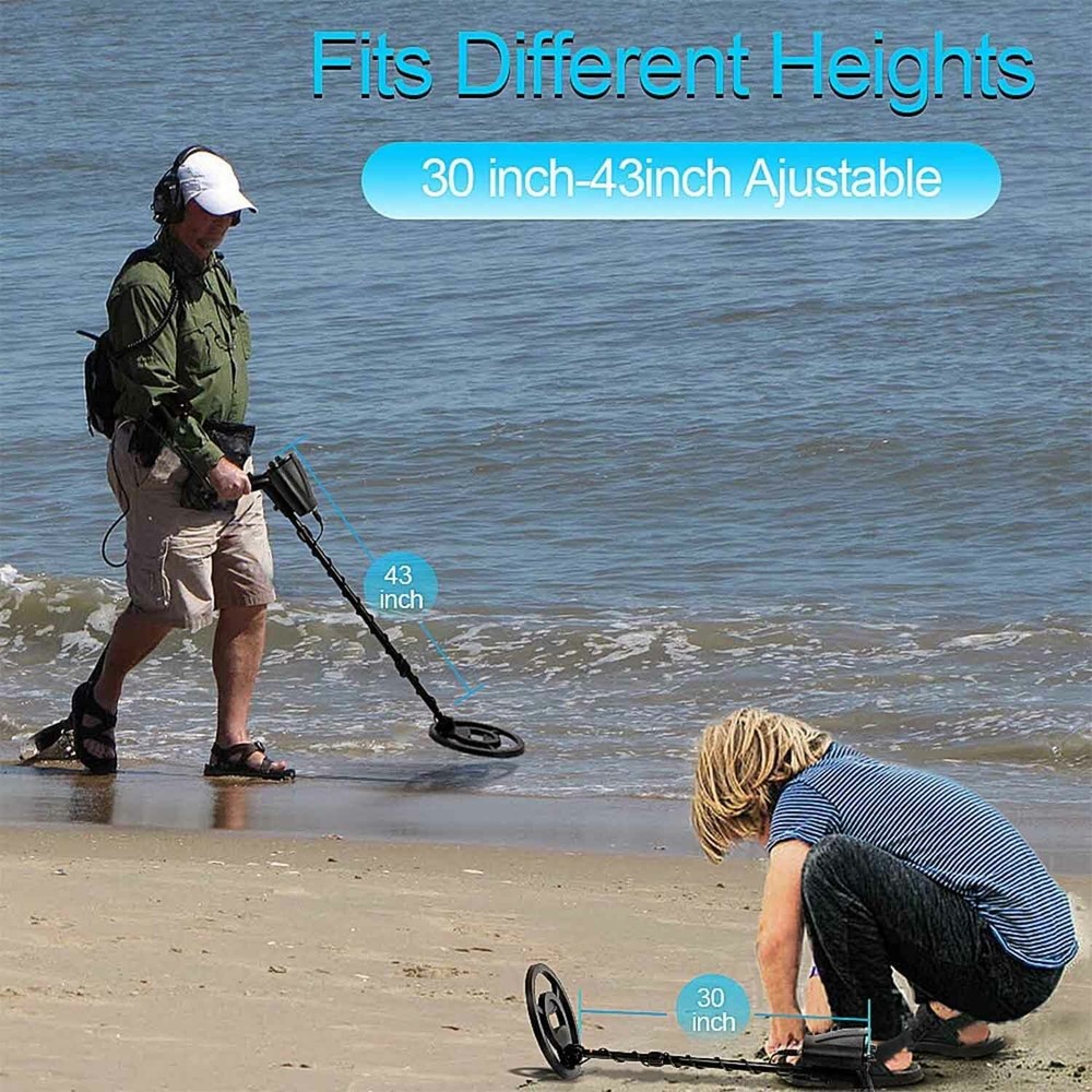 US Metal Detector with Waterproof Deep Ground Search Coil