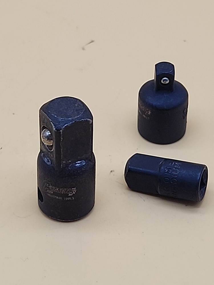 3 Pcs Socket Set Extension 1/2 3/8 1/4 Set Socket Adapter Converter Set