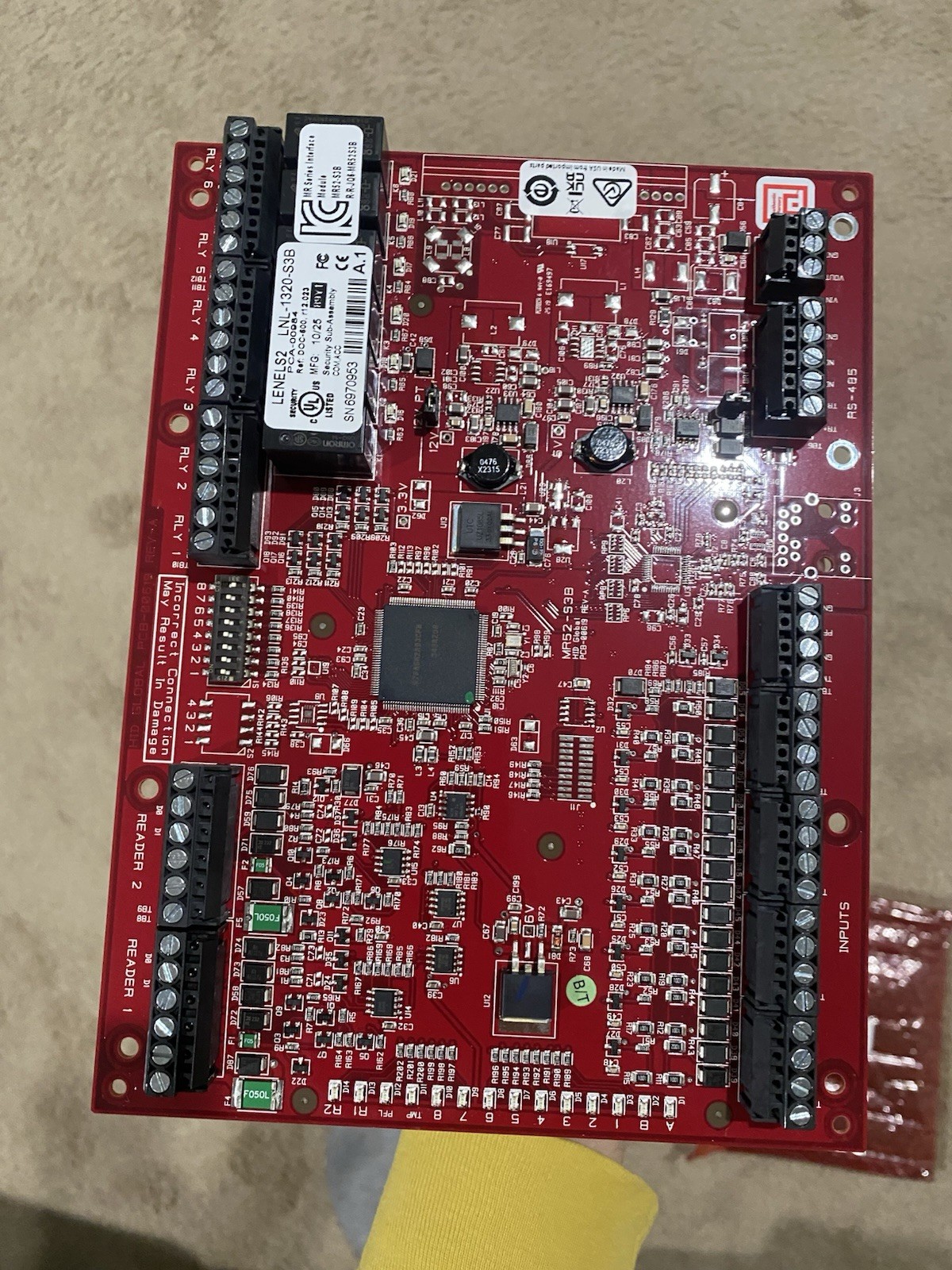 UNTESTED Lenel LNL-1320-S3B Dual Reader Interface Module -