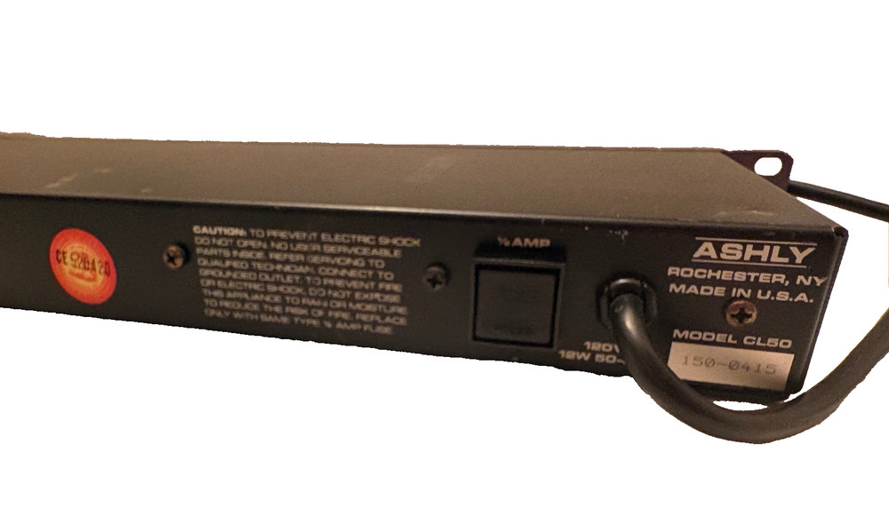 Ashly CL-50 Black Face Peak Detection Compressor Limiter VCA USA