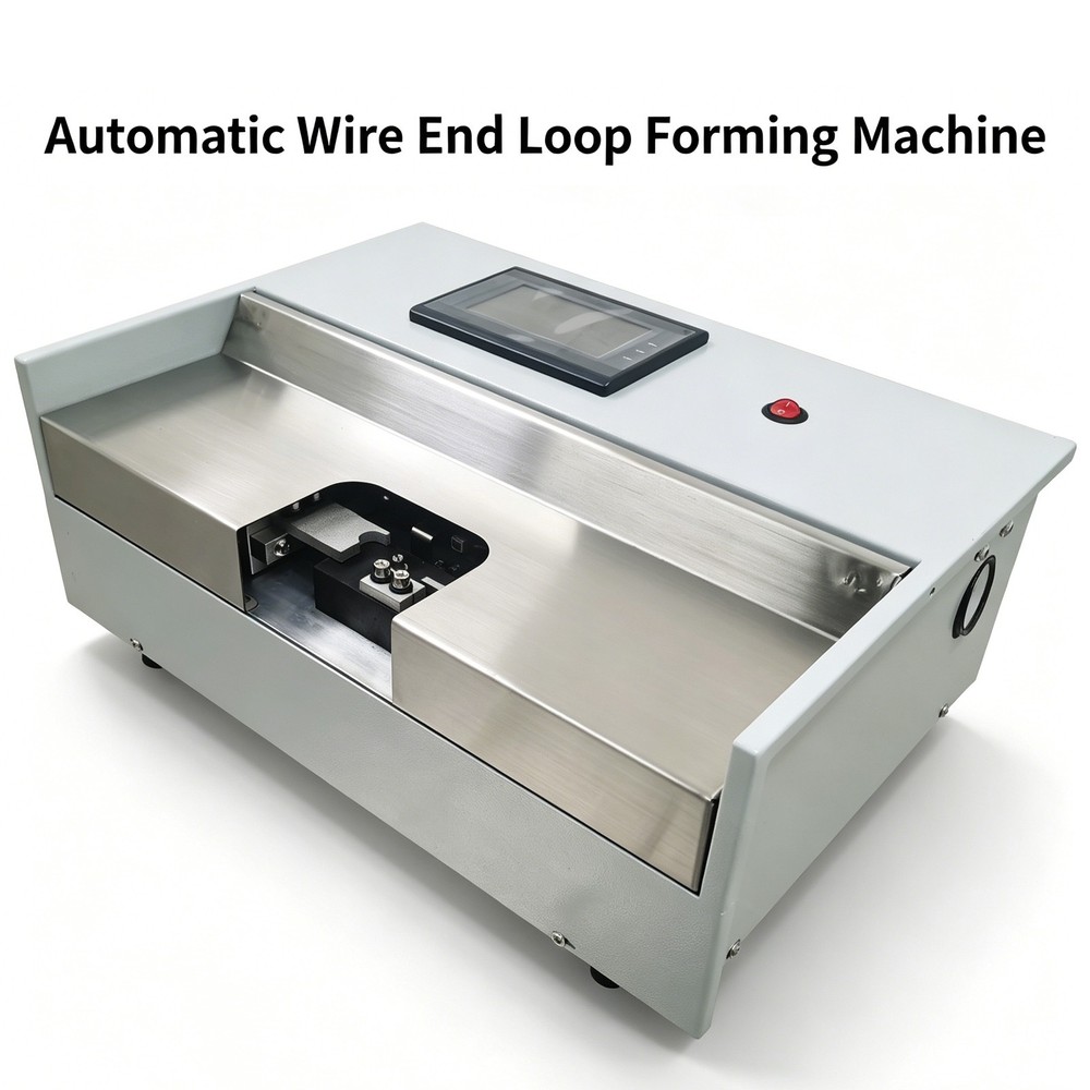 110V Automatic Wire End Loop Forming Machine Pneumatic Wire Coiling Machine