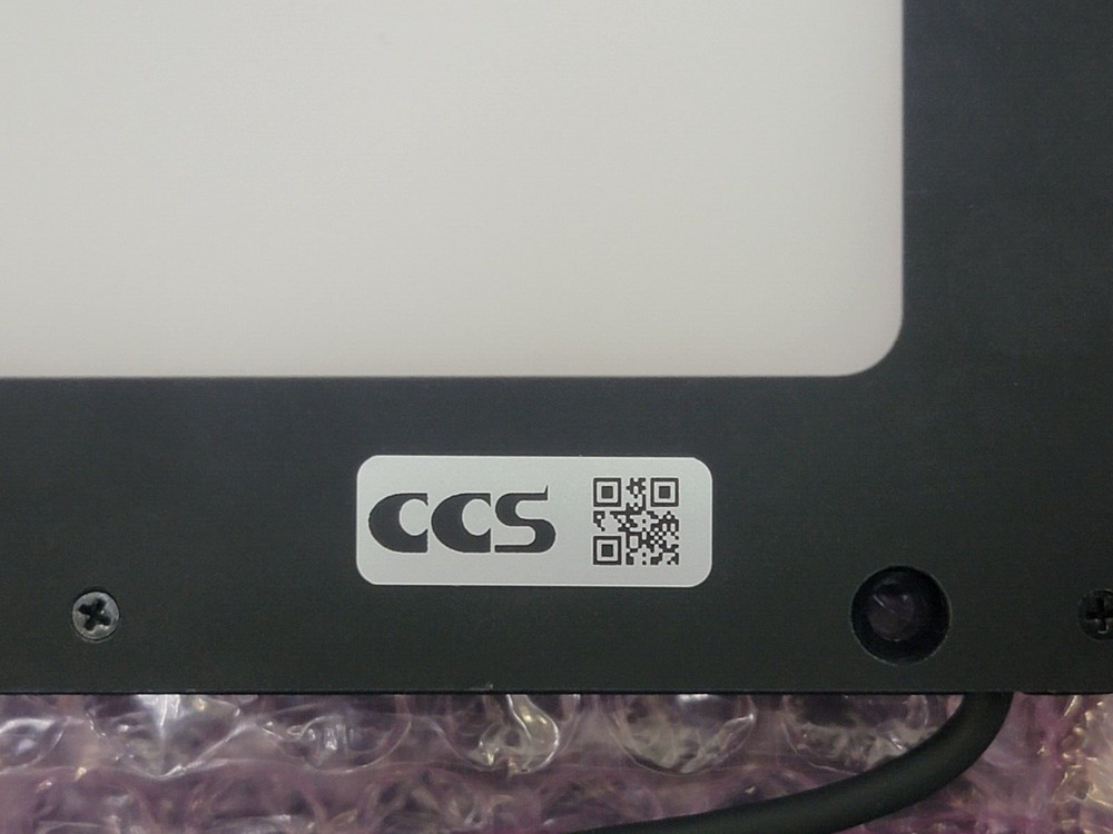 CCS LFL-100 Flat Diffuse Edge lit Machine Vision Light Red, 12 VDC, 100mm x 80mm