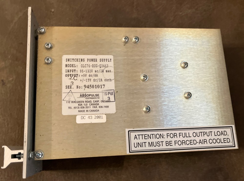 ABSOPULSE OLC76-RUG-Q3463 Switching Power Supply