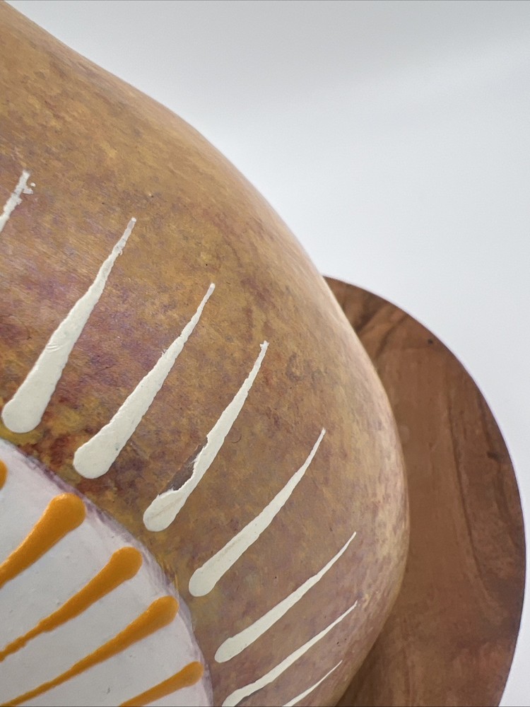 Hand painted Gourd With Cross