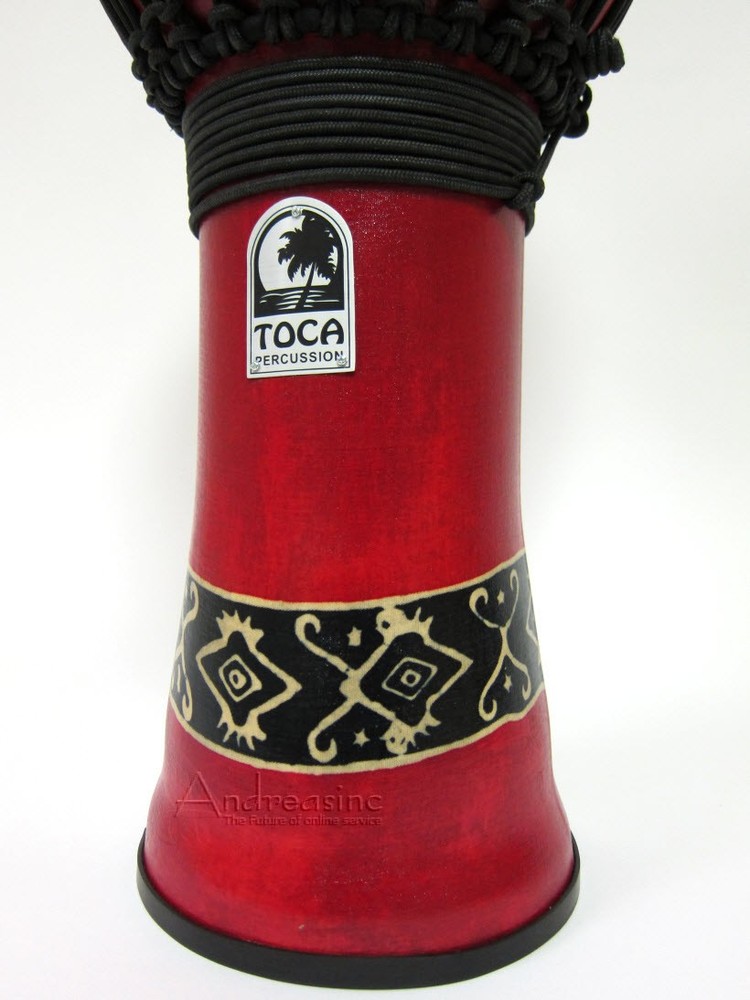 10" TOCA FREESTYLE DJEMBE DRUM - RED