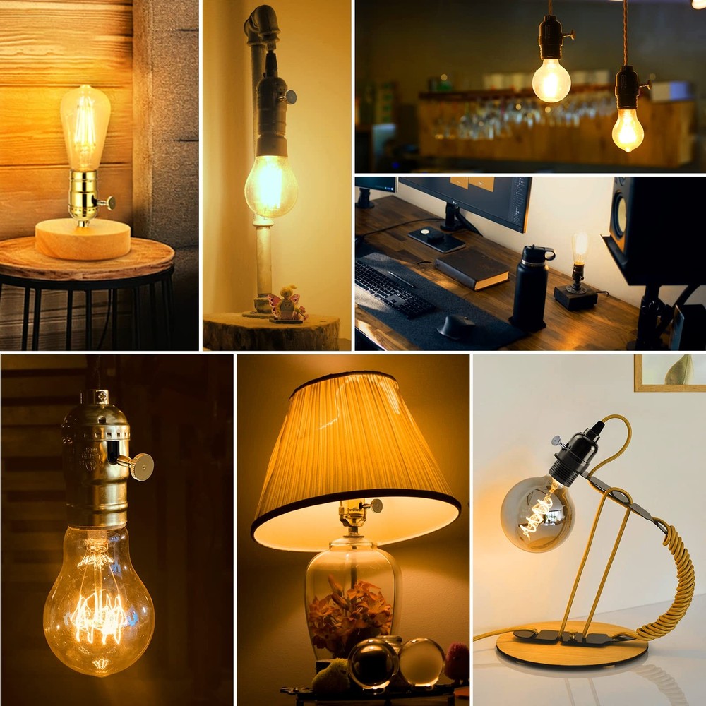 Lamp Turn On/Off Switch Knobs Replacement, Metal Lamp Switch Knob for Univers...