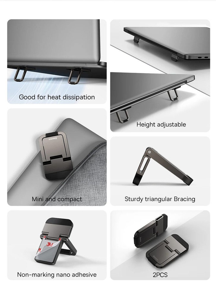 Baseus Foldable Laptop Stand Portable Notebook Support Base Holder Bracket