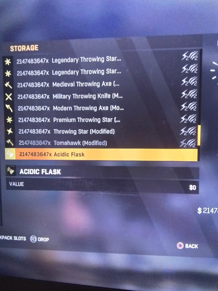 Dying Light MODDED MAX STACKS THROWABLES WEAPONS FAST DROP (PS4/PS5)