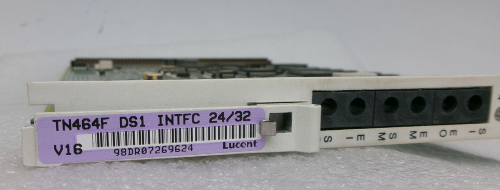 LUCENT TN464F DS1 INTFC 24/32 V16 INTERFACE CARD #534B