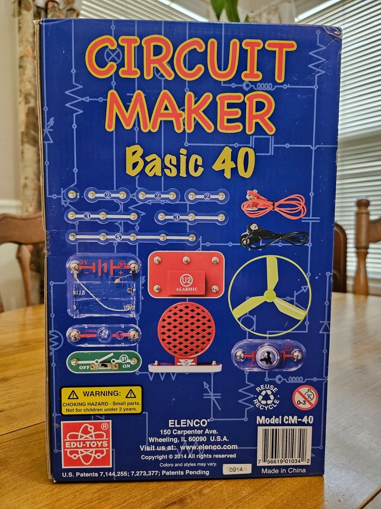 NEW STEM Circuit Maker Skill Builder 40 different projects Basic 40 EDU-Toys