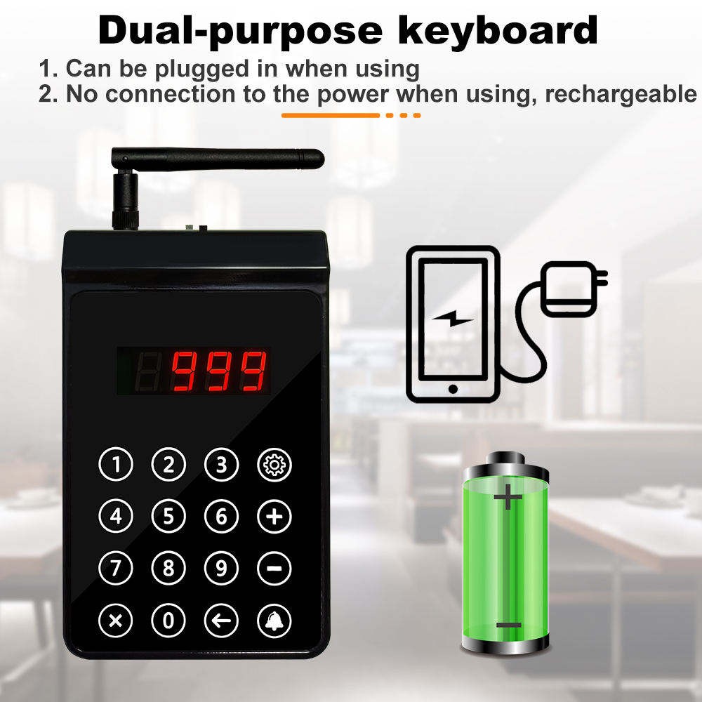 Pagers for Restaurants Wireless Queue Management Calling System