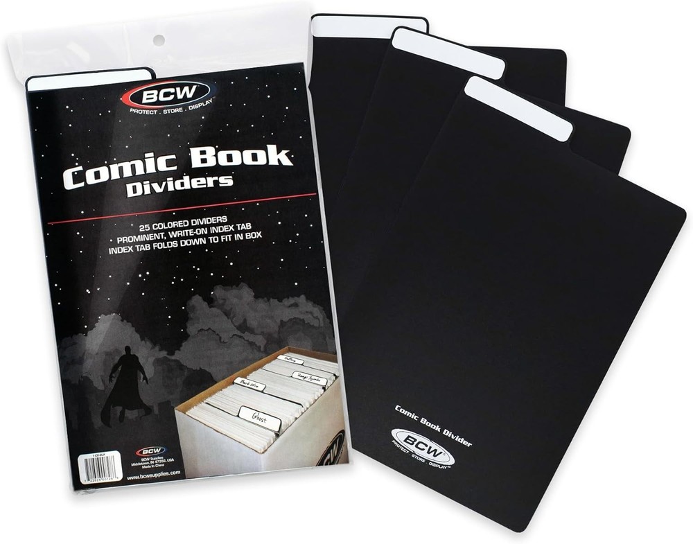Comic Dividers - 25 Pack | Archival Polyethylene Plastic