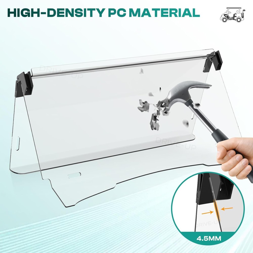 EZGO TXT Windshield Foldable Clear 1995-2013
