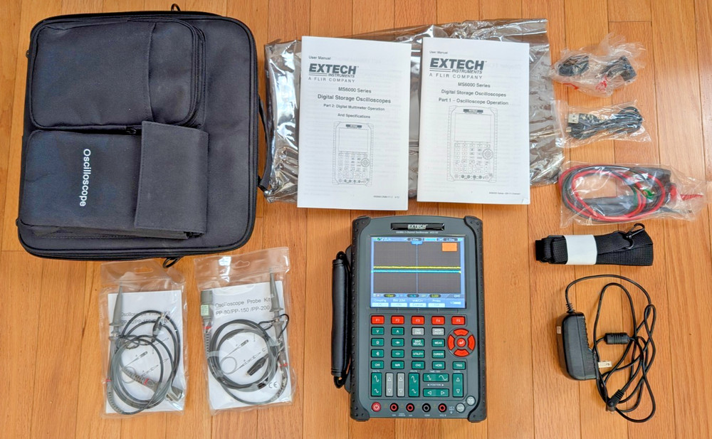 EXTECH MS6100 OSCILOSCOPE NOS 100MHZ 2CH