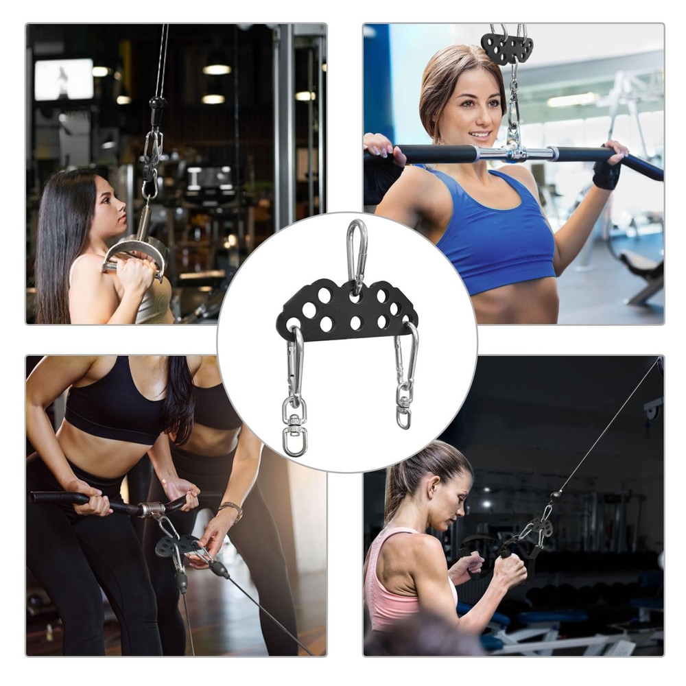 LAT Pull Down Bar Attachment for Cable Machine - Multi-Grip Fitness Spreader ...