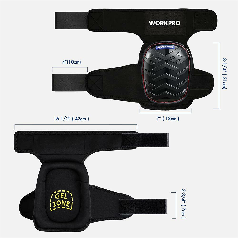 WORKPRO Knee Pads Construction For Work W/ Anti-Slip Strap Professional Kneepads