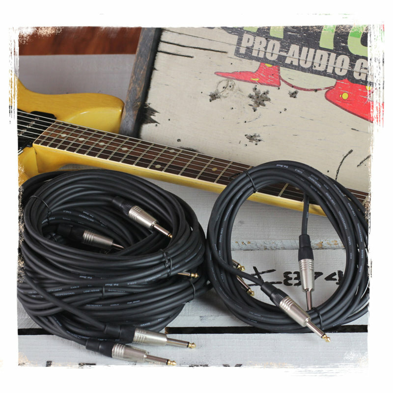 Guitar Cord Instrument Cable - 20FT PACK Electric Wire Bass Music Straight Jack