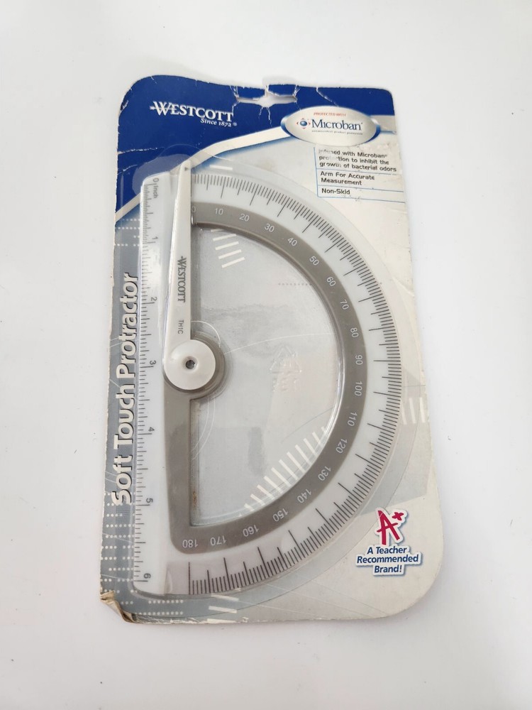 Westcott Soft Touch Protractor - Assorted (ACM14376)