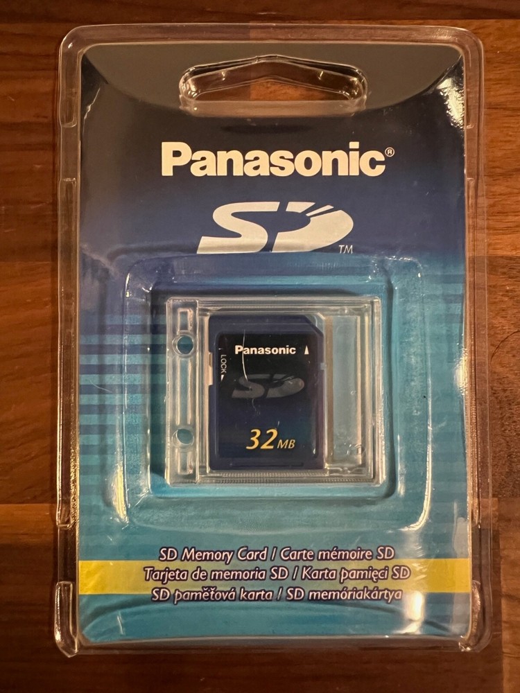 Brand New Panasonic 32 MB SD Secure Digital Memory Card RP- SD032B RP-SD032BPPA