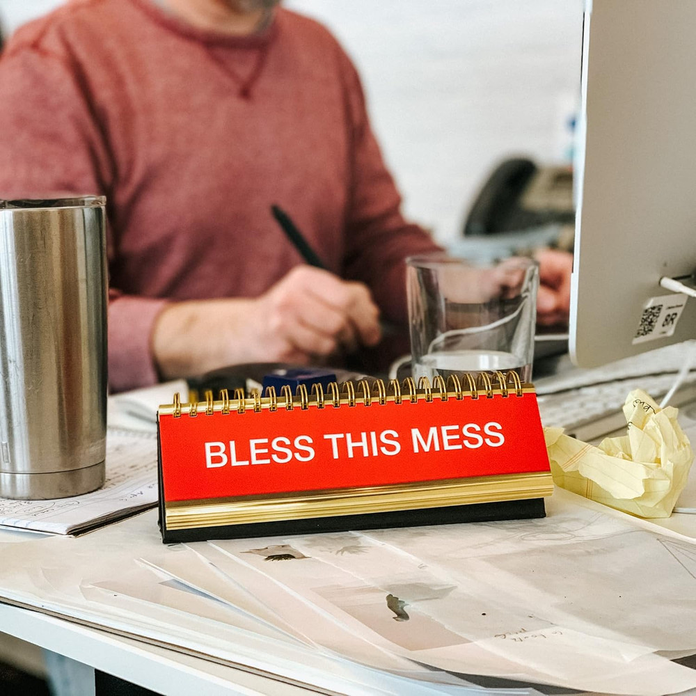 Daily Desk Plaque Desktop Flip Book, Assorted