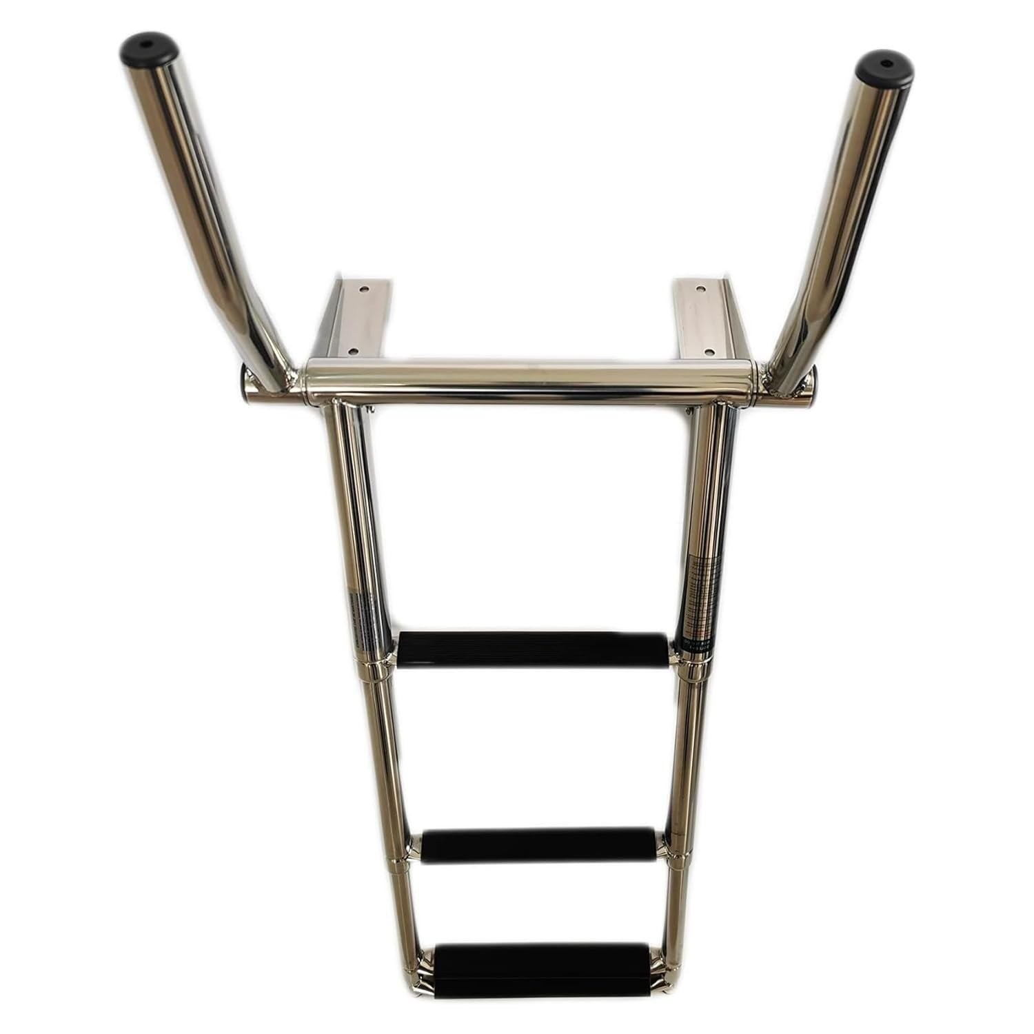 MARINE CITY 4 Step 316 Stainless Steel Telescoping Ladder w/ Handle for Boats