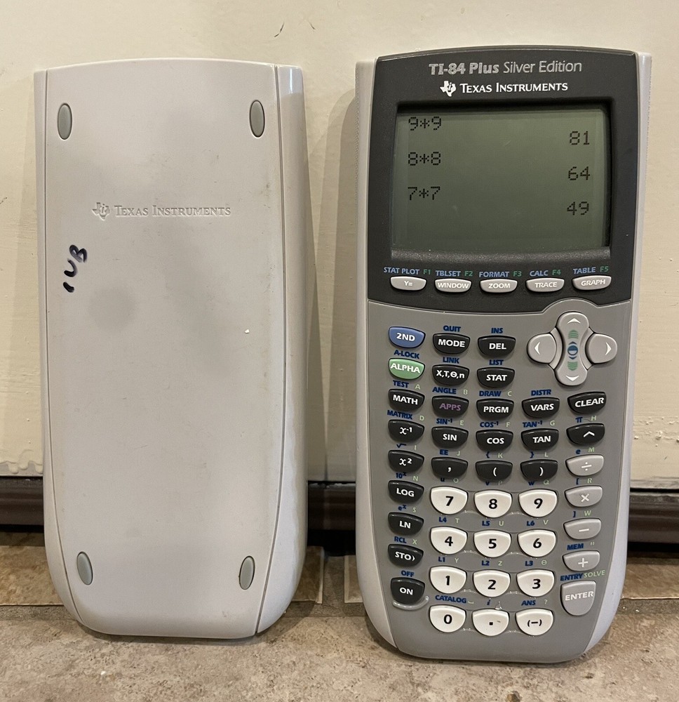 Texas Instruments TI-84 Plus Silver Edition Graphing Calculator Fully Tested