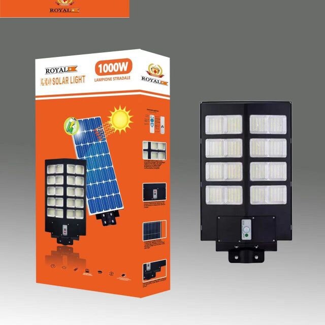 1000W LED Solar Street Light Headlight with Waterproof Remote Control