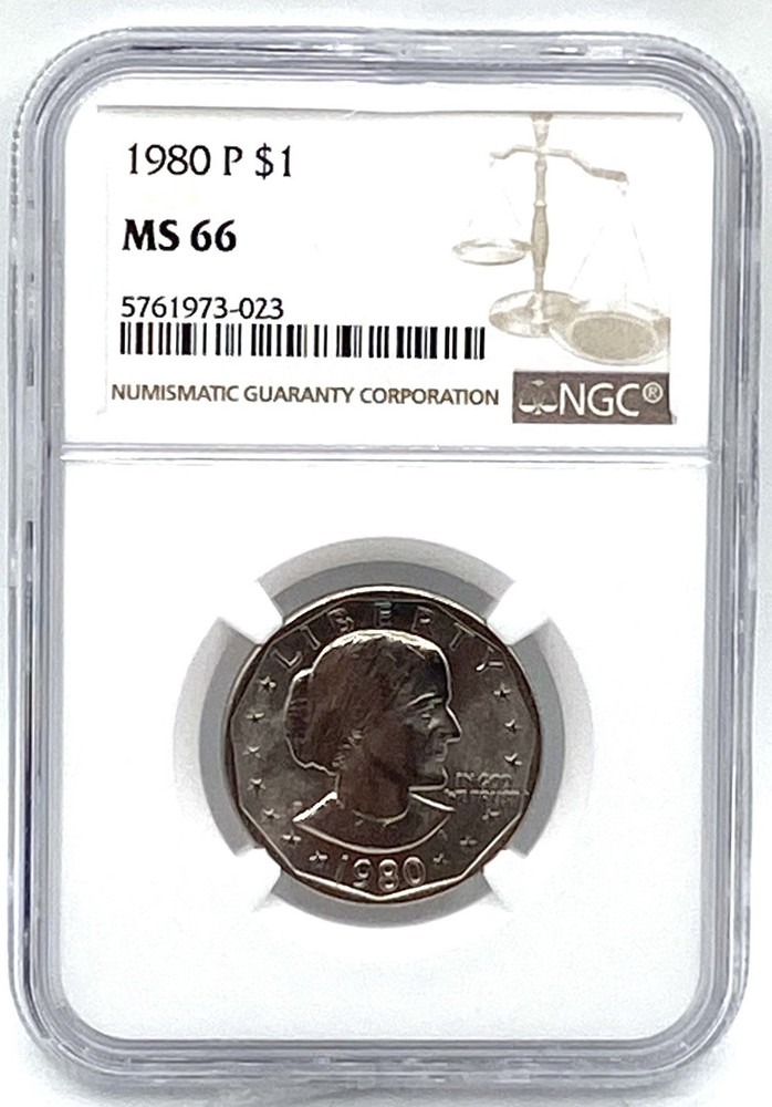 1980-P Susan B Anthony One Dollar NGC MS 66