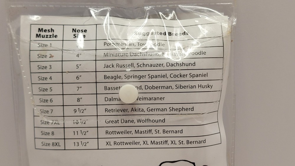 Coastal Best fit mesh muzzle size 8xl