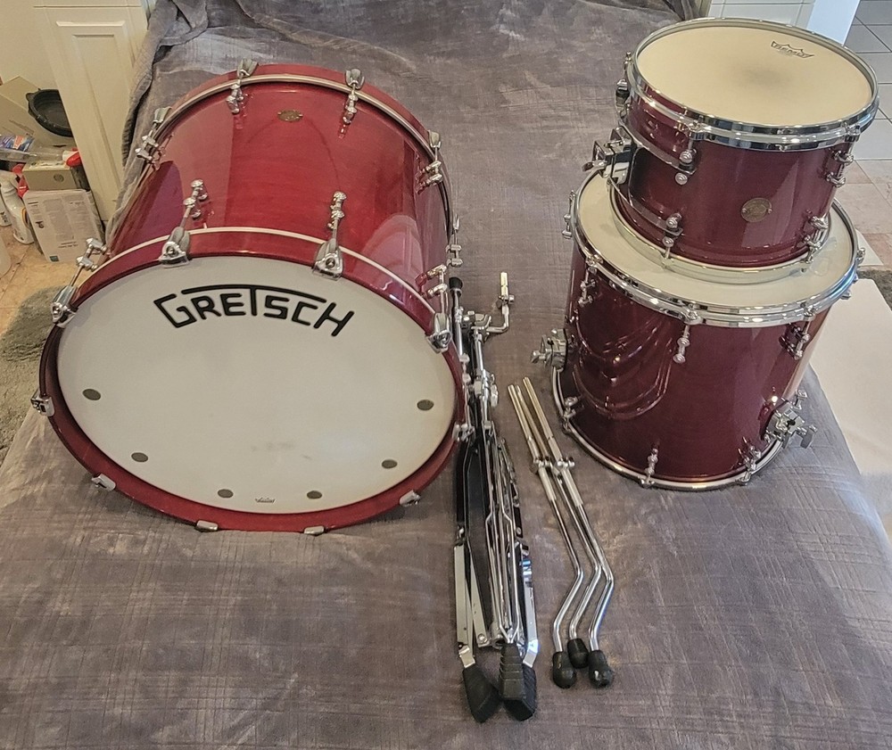 Gretsch New Classic Maple 3 Pc. Shell Pack – Deep Cherry Gloss – Very Good Cond!